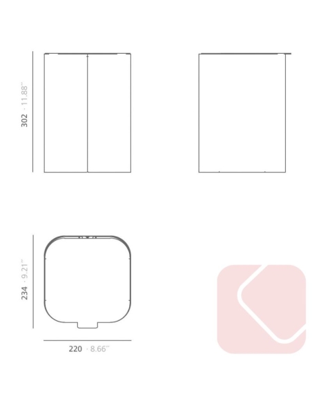 PAPELERA OFICINA DROP TOP MINI DE SYSTEMTRONIC