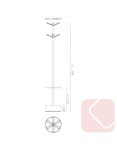 PERCHERO PIE ELICA DE SYSTEMTRONIC
