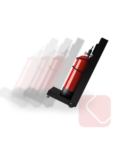 Soporte para extintores Faya – funcionalidad, movilidad y diseño discreto