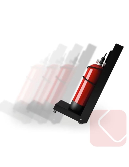 Soporte para extintores Faya – funcionalidad, movilidad y diseño discreto