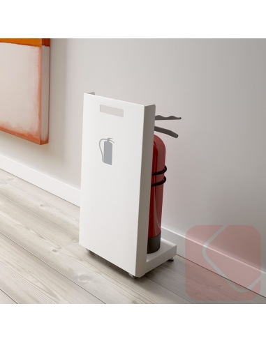 Soporte para extintores Faya – funcionalidad, movilidad y diseño discreto