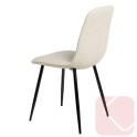 SILLA FIJA TAPIZADA Y ECONOMICA DE DISEÑO MODERNO Y ATEMPORAL