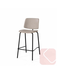 Taburete austin de somcasa con madera y tapizado para cocina 2
