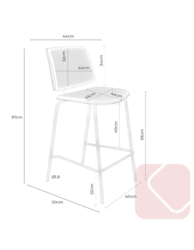 TABURETE AUSTIN DE SOMCASA