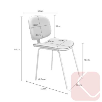 SILLA FIJA TAPIZADA WINONA DE SOMCASA