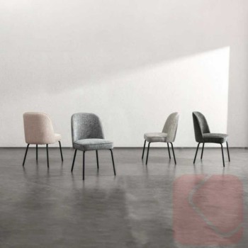 Silla tapizada Maxime moderna | Laoficinaonline