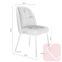 Silla tapizada Maxime moderna | Laoficinaonline