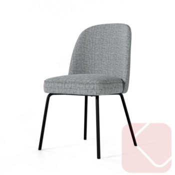 Silla tapizada Maxime moderna | Laoficinaonline
