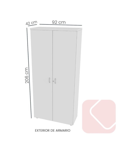 ARMARIO ALTO CON PUERTAS DE EUROMOF...