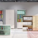 Armario medio con puertas bajas EURO | Laoficinaonline