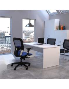 Mesa de oficina resistente con pasacables incluido precio barato, medidas y colores a elegir. Todo con entrega rápida. 2
