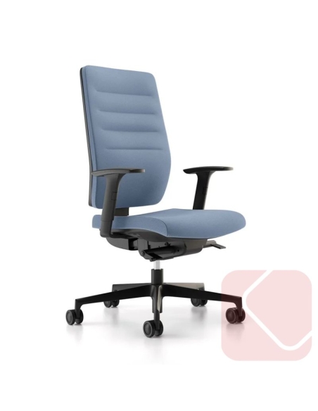 Happiness es un sillón direccional con o sin reposacabezas regulable en altura e inclinación espumado y tapizado.