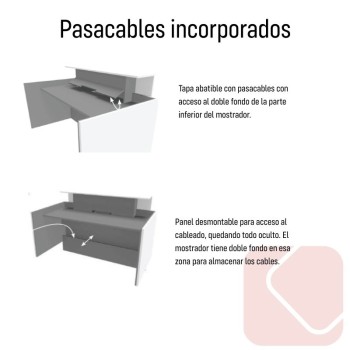 Mostrador de recepción AVANT | Diseño moderno y funcional para oficinas y empresas | Laoficinaonline