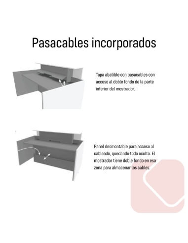 MOSTRADOR DE RECEPCIÓN RECTO AVANT