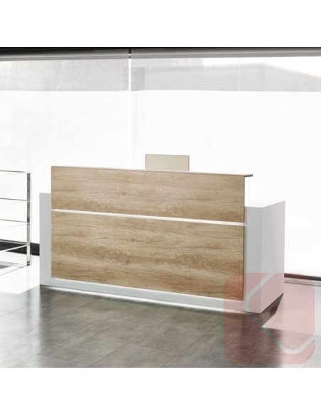 Mostrador Avant recto con medidas y colores a elegir. Perfecto para cualquier oficina o empresa.