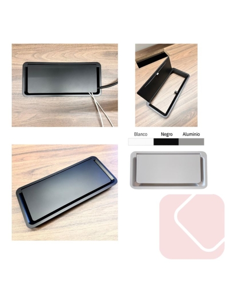 Mesa reuniones rectangular Quadrum de Emobok