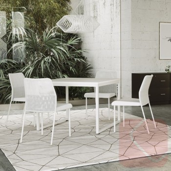 Silla fija Fram con respaldo de malla y asiento tapizado | Laoficinaonline