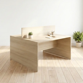 Mesa coworking con separador | Laoficinaonline