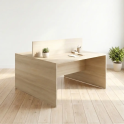 Mesa coworking con separador | Laoficinaonline