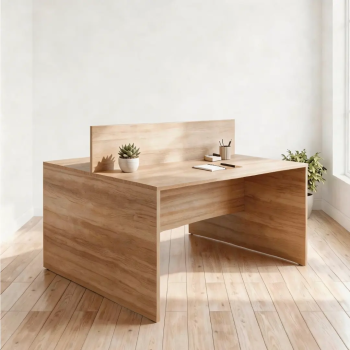 Mesa coworking con separador | Laoficinaonline