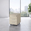 Cajonera de oficina con ruedas y 3 cajones. Con cerradura | Loficinaonline