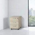 Cajonera de oficina con ruedas y 3 cajones. Con cerradura | Loficinaonline