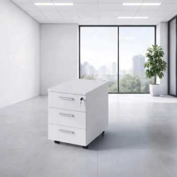 Cajonera de oficina con ruedas y 3 cajones. Con cerradura | Loficinaonline