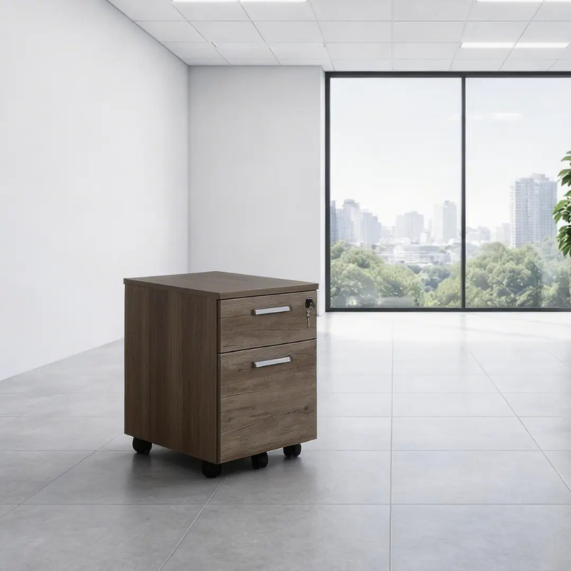 Cajonera de oficina con cajón y archivo con cerradura | Laoficinaonline