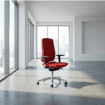 Silla de oficina ergonómica Flexa con respaldo alto y mecanismo sincro | Laoficinaonline