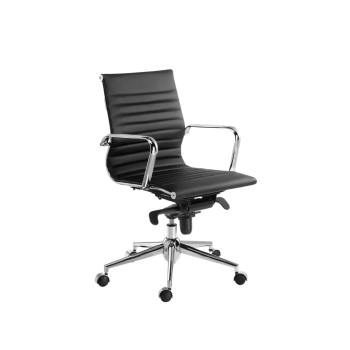 Sillón de despacho Londres respaldo medio en ecopiel | laoficinaonline