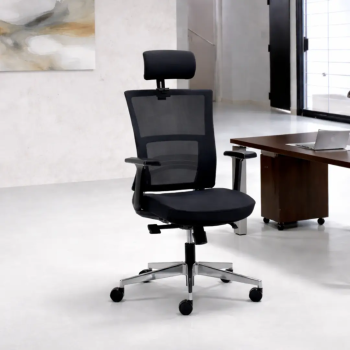 Silla ergonómica Atlanta con cabezal y brazos 3D | Laoficinaonline