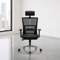 Silla ergonómica Atlanta con cabezal y brazos 3D | Laoficinaonline