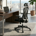 Silla ergonómica Cali con respaldo de malla y cabezal | Laoficinaonline