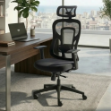 Silla ergonómica Cali con respaldo de malla y cabezal | Laoficinaonline