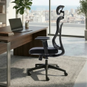Silla ergonómica Cali con respaldo de malla y cabezal | Laoficinaonline