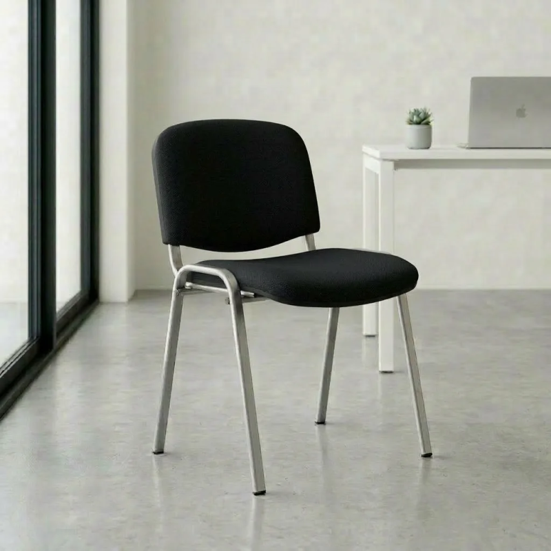 Silla fija Fissa carcasa gris apilable | Laoficinaonline