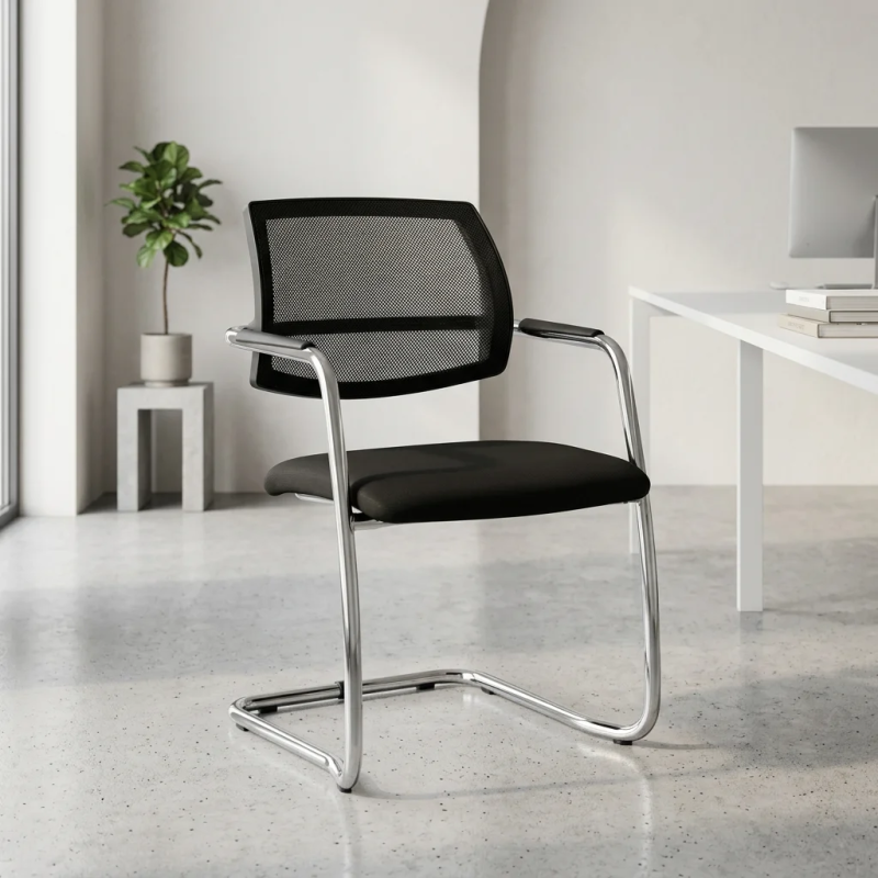 Silla confidente en malla Eva