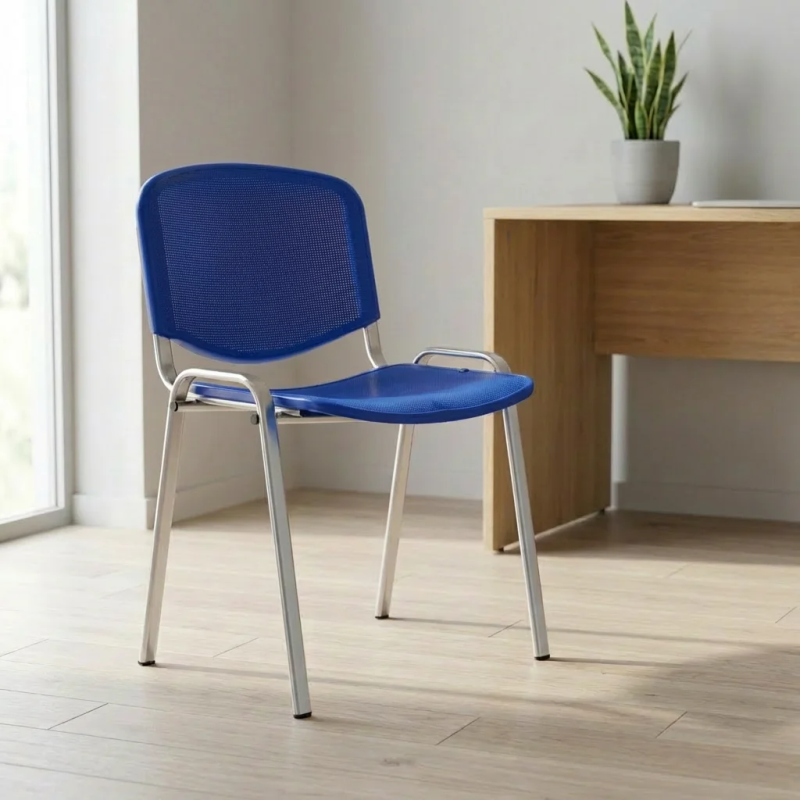 Silla Fija Fissa PVC sin Brazos apilable | Laoficinaonline