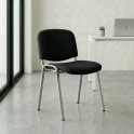Silla fija de oficina apilable tapizada Fissa | Laoficinaonline