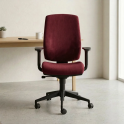 Silla de oficina Cronos tapizada ergonómica con cabezal | Laoficinaonline