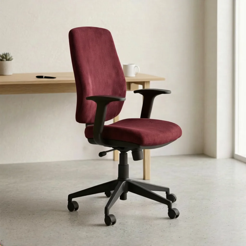 Silla de oficina Cronos tapizada ergonómica con cabezal | Laoficinaonline