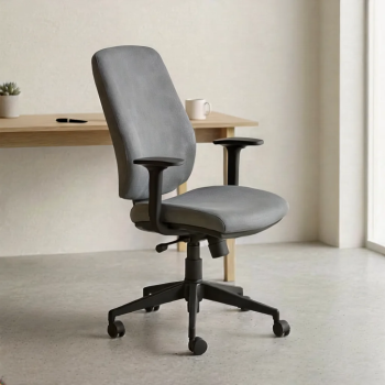 Silla de oficina Cronos tapizada ergonómica con cabezal | Laoficinaonline