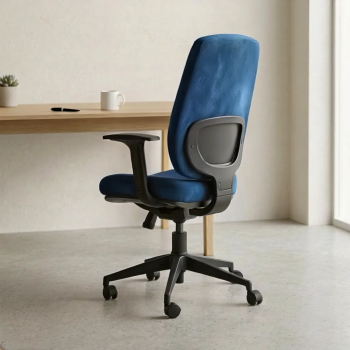 Silla de oficina Cronos tapizada ergonómica con cabezal | Laoficinaonline