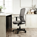Silla ergonómica Aura con respaldo de malla y ajuste lumbar | Laoficinaonline