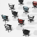 Silla ergonómica Aura con respaldo de malla y ajuste lumbar | Laoficinaonline