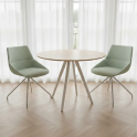 Silla Duna XS con tapizado a elegir y base piramidal