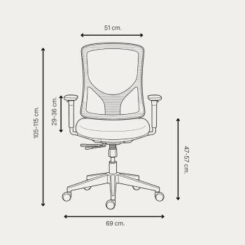 Silla ergonómica Nantes negra EN 1335 | Laoficinaonline