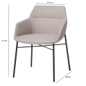 Butaca de diseño Dunas XS 4 patas para oficina y recepción | Laoficinaonline