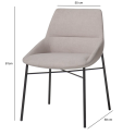 Silla de diseño Dunas XS 4 patas tapizada | Laoficinaonline