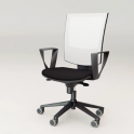 Silla Polo con brazos fijos y respaldo de malla | Laoficinaonline